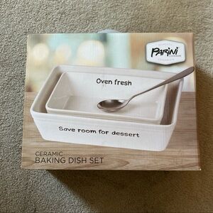 Ceramic baking dish set